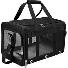 Soft Sided Cat/Dog Carrier,Collapsible Pets Travel Carriers for Pet/Puppy with