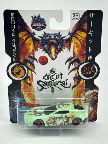 Boley Circuit Samurai Racers Diecast Car Dragon Mint Green Kanji