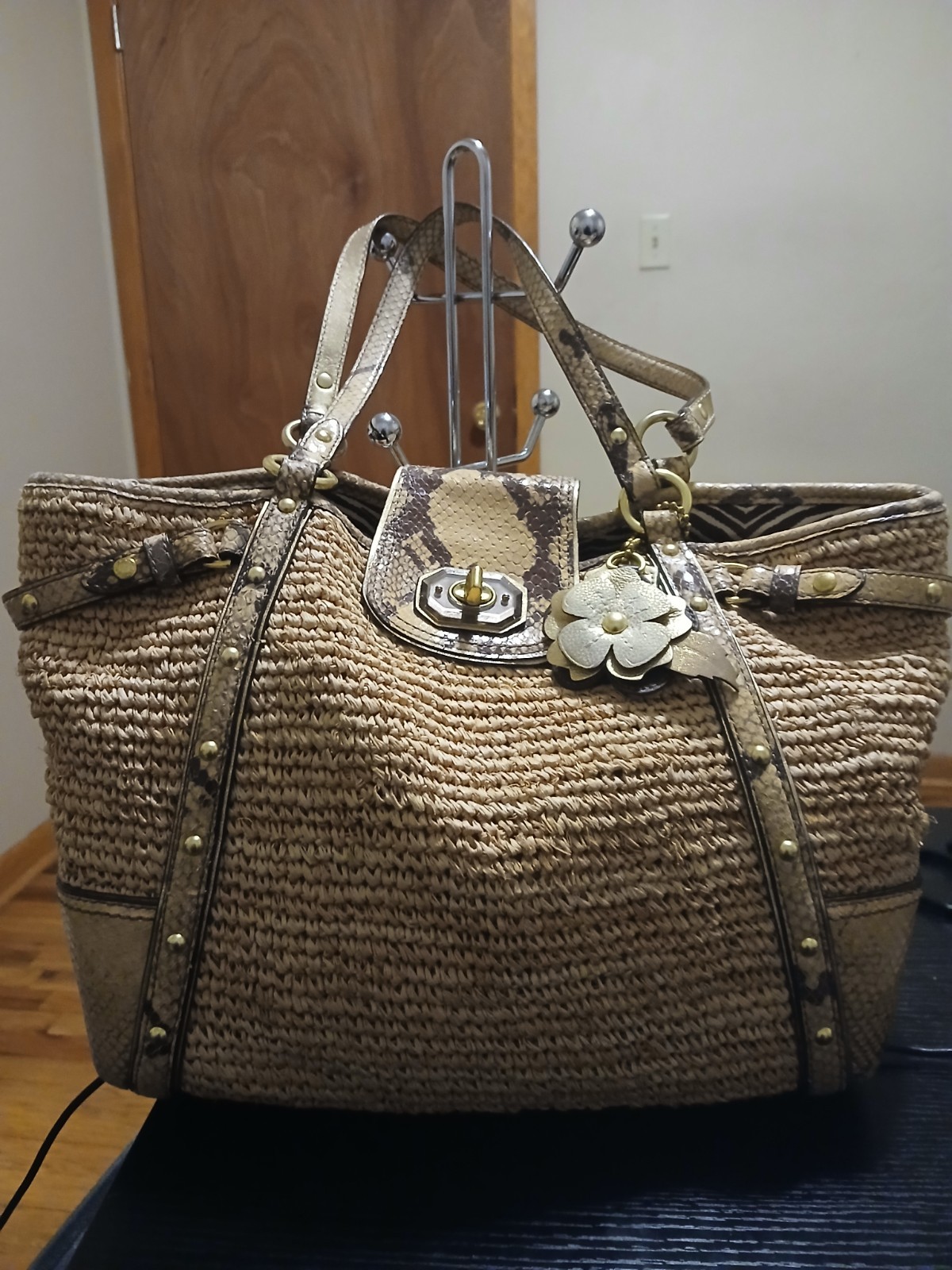 Coach Women’s Designer Hampton Python Bag Purse (… - image 6