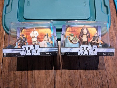 Star Wars Jedi High Council Scene 1 2 Plo Koon Obi-Wan Eeth Figures 2004 Phantom