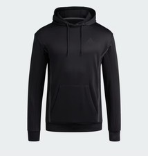 New Adidas Men's Game and Go JH3619 Size XL Pullover Hoodie Black Sweatshirt