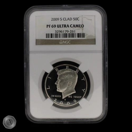 2009-S Clad Proof Kennedy Half Dollar NGC PF69 Ultra Cameo -E328