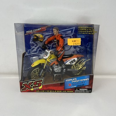 Road Champs 1:12 XS MXS Travis Pastrana Suzuki RM 250 Die-cast Motocross New