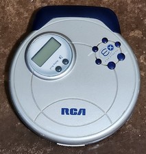 RCA ESP-Xtreme Portable CD PLAYER RP2502 Silver/Blue Pre-Owned TESTED WORKS