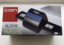 Ion Film Scanner 2 PC Set 35mm or 110mm Film Slide Scanner in Black