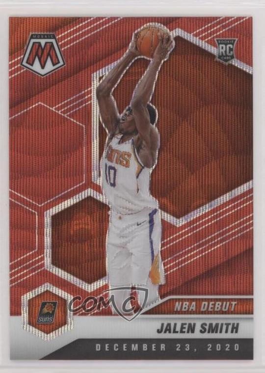 2020-21 Panini Mosaic NBA Debut Mosaic Red Wave Prizm Jalen Smith #275 fm0