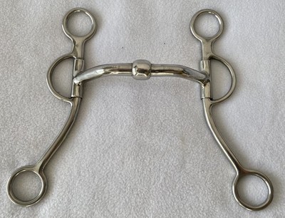 ROBART Pinchless 5'' Copper Inlay Mouth Gaited~Walking Horse BIT~Nice CLEAN Cond