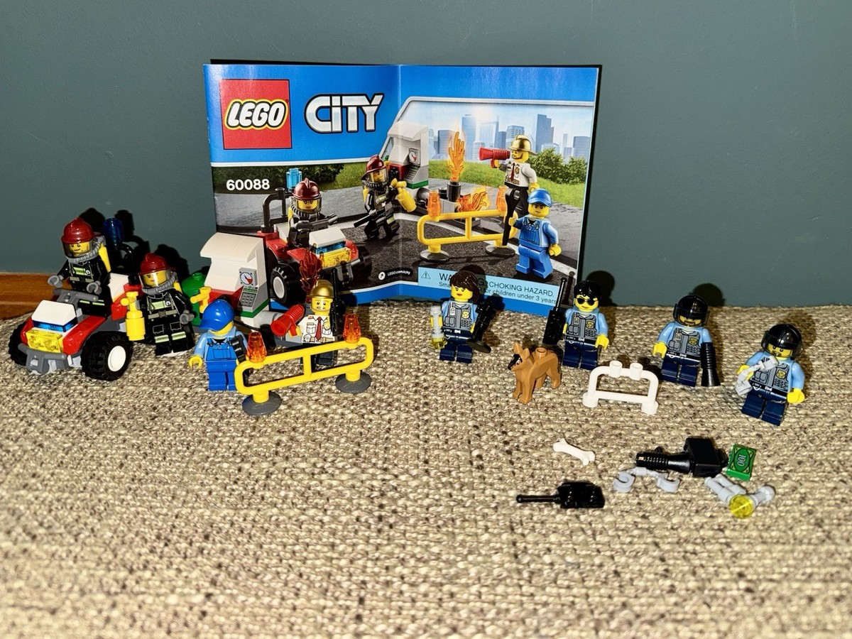 ブライトエイジ 5点セット LEGO City 60088 Fire Starter Set & 850617 Police Accessories Set