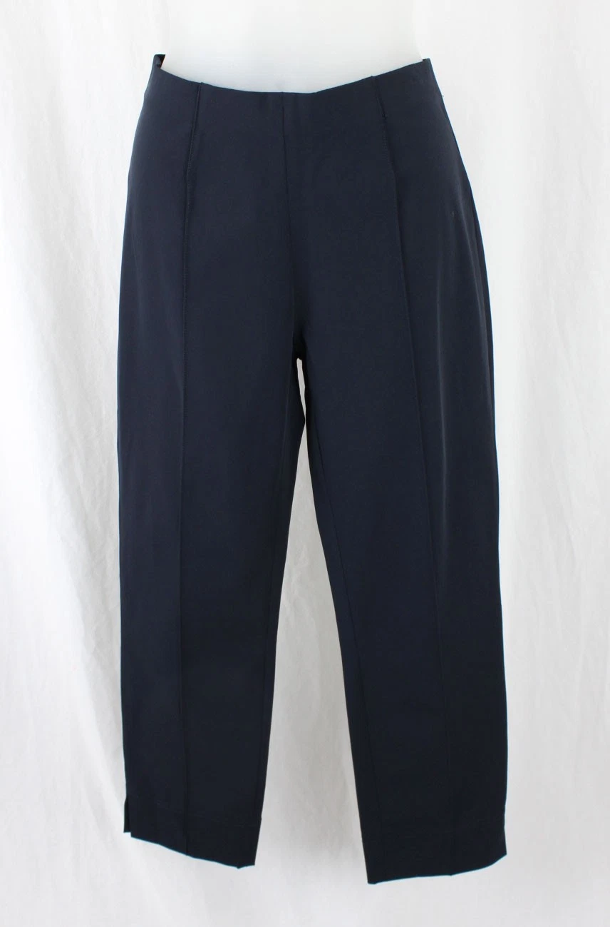 Seductive Pants Women's Black Mid Rise Elastic Waist Capri Pants Size 8