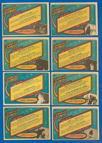 1980 O PEE CHEE STAR WARS THE EMPIRE STRIKES BACK OPC CARD 1-132 SEE LIST - Picture 216 of 268