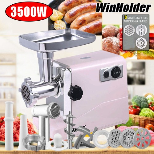 WinHolder Electric 3500W Meat Grinder Mincer Food Sausage Filler Maker