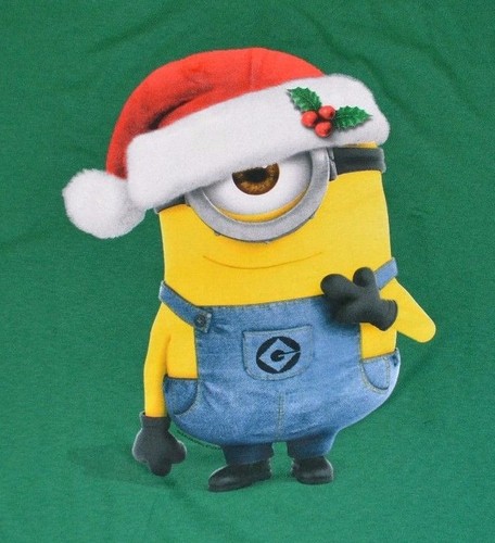 Minion with Santa Hat Christmas T-Shirt 
