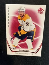 21-22 UD SP Authentic Hockey Red Limited 83 Roman Josi