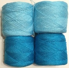 Cristal Lace yarn. Colors 137  29 Acrylic/Rayon. 900 yards each. 1 set of 4