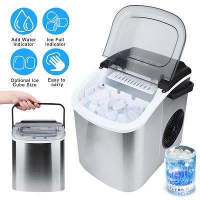 Eiswürfelmaschine Edelstahl Eiswürfelbereiter Ice Cube Maker Maschine 1,2 Liter