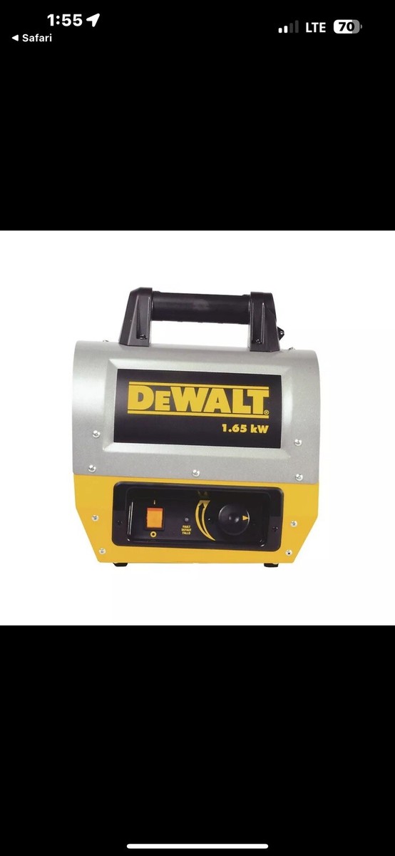 DeWalt F340635 DXH165 Electric Forced Air Heater