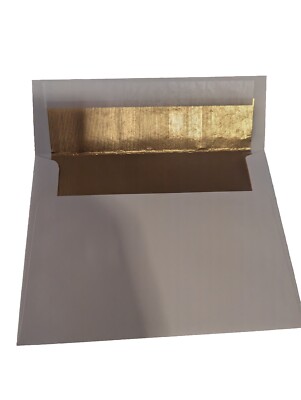 LUX A7 Foil Lined Invitation Envelopes (5 1/4 x 7 1/4) 250/Box Natural w/Gold