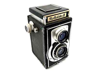 Welta Reflekta II TLR mit E.Ludwig Meritar red V 1:3.5 f=75mm Cludor zweiäugig