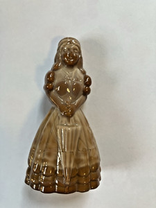 BOYD SOUTHERN BELLE WITH UMBERELLA BROWN SLAG GLASS