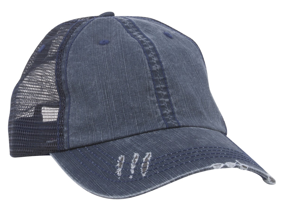 Low Profile Special Cotton Mesh Cap-Navy | eBay