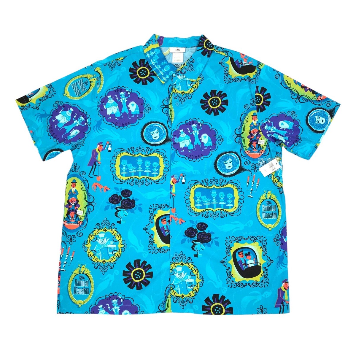 ☆US Disney Parks☆男女兼用 Haunted Mansion 長袖Tシャツ The Haunted Mansion - Black Shirt - 2 Sided - M - Walt