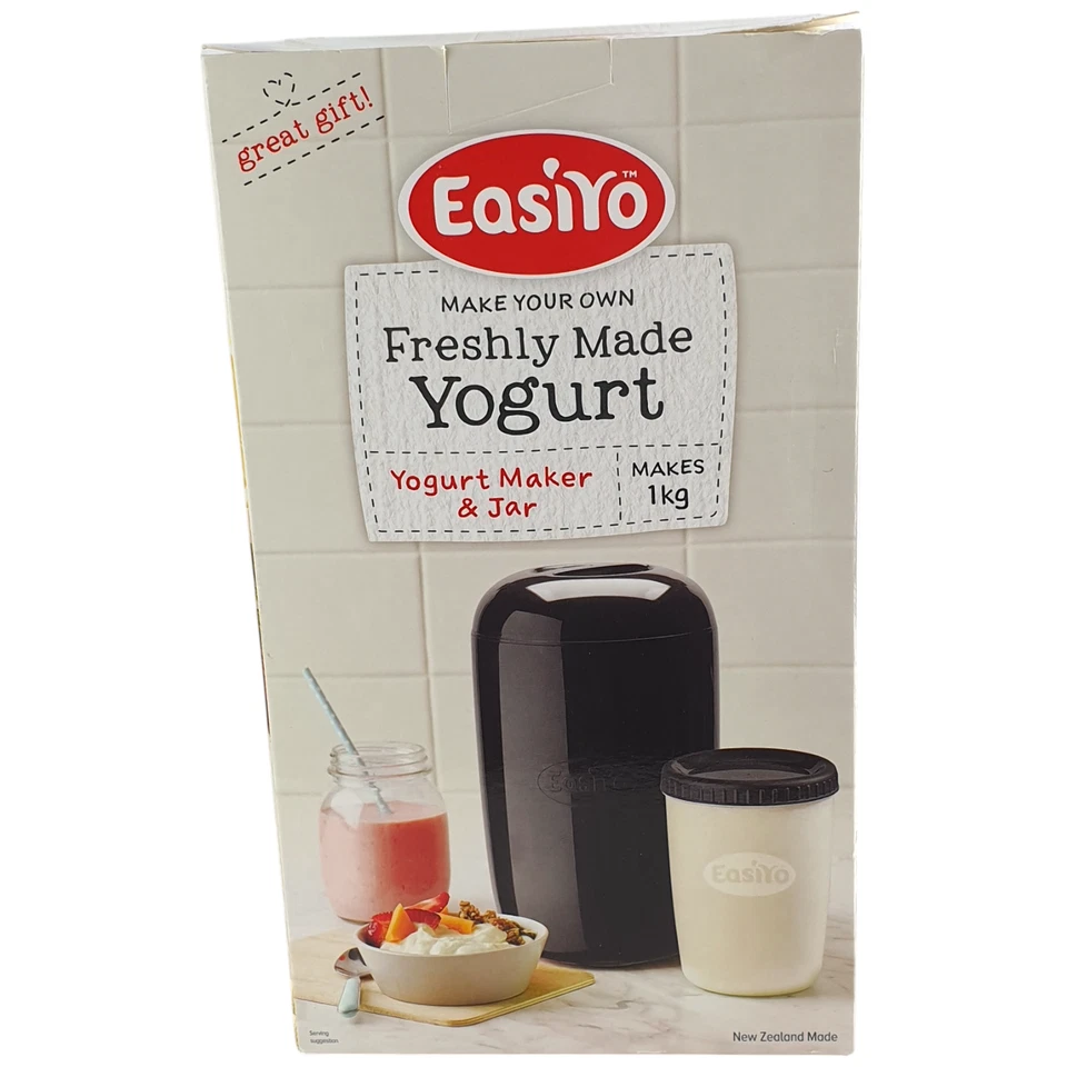 NUEVO Contenedor de almacenamiento de alimentos de yogur casero fresco EasiYo de 1 kg NEGRO Foto 2 de 4