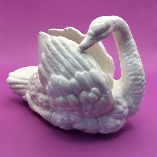 Jarrón cisne de cerámica vintage para boda/fiesta/soporte para macetas - Imagen 13 de 14