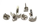 925 Sterling Silver Made with Swarovski round stud earrings with jackets  — photo 7
