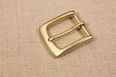 gold solid brass belt buckle 60mm 