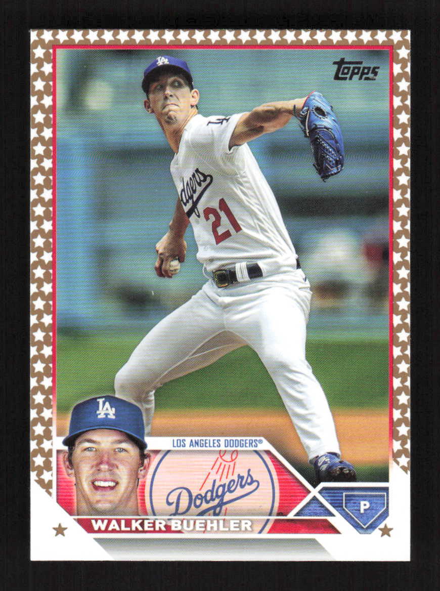 Walker Buehler 2023 Topps Gold Star Parallel Los Angeles Dodgers