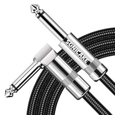 SONICAKE 3m/10ft Electric Guitar Lead Cord Cable Jacks For Amp Pedals Instrument