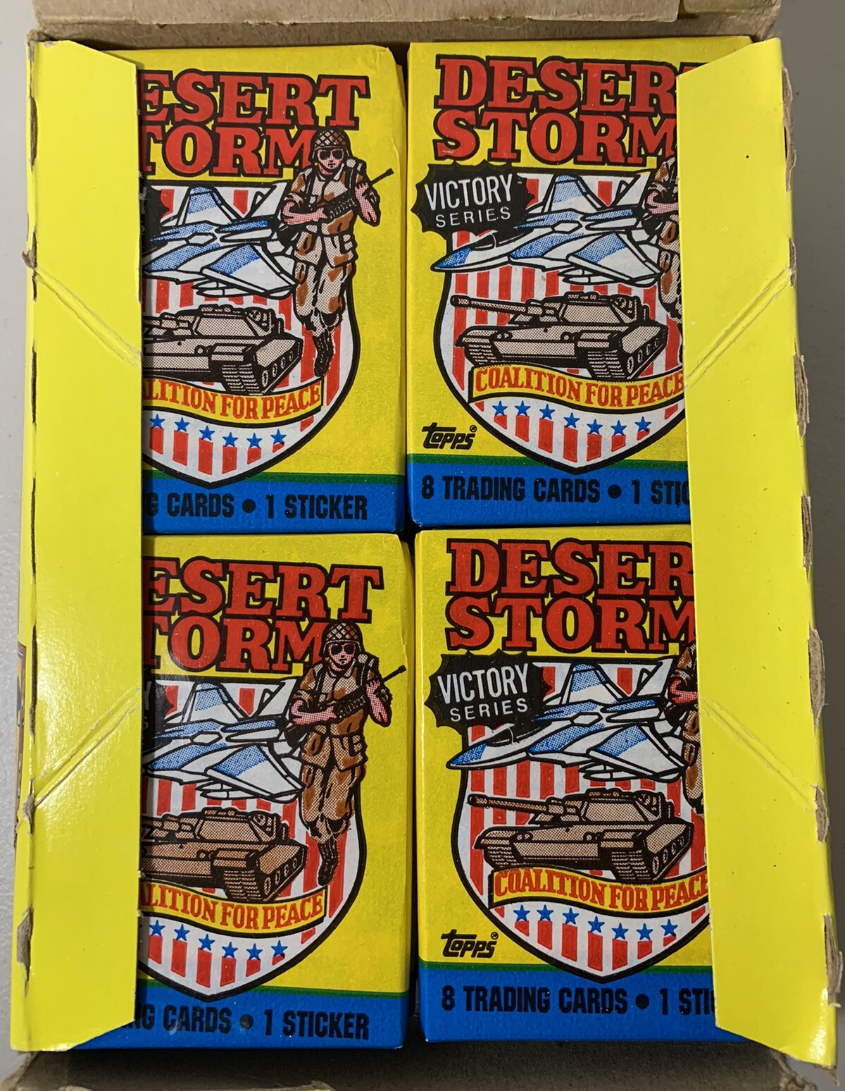 1991 Topps Desert Storm Trading Card 36ct Full Box Unopened Cards