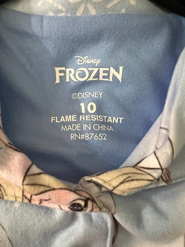 Disney Frozen Girls Pajama 2-piece Set Size 10 - NWT - Picture 3 of 3