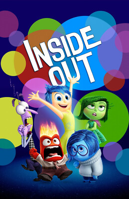 AA2193 Inside Out Film By Pete Docter 2015 Cast Movie Poster 11x17