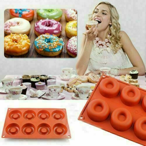 Silicone Donut Doughnut Muffin Soap Mould Ice Tray Baking Mold Cake Pan Maker - Picture 3 of 7