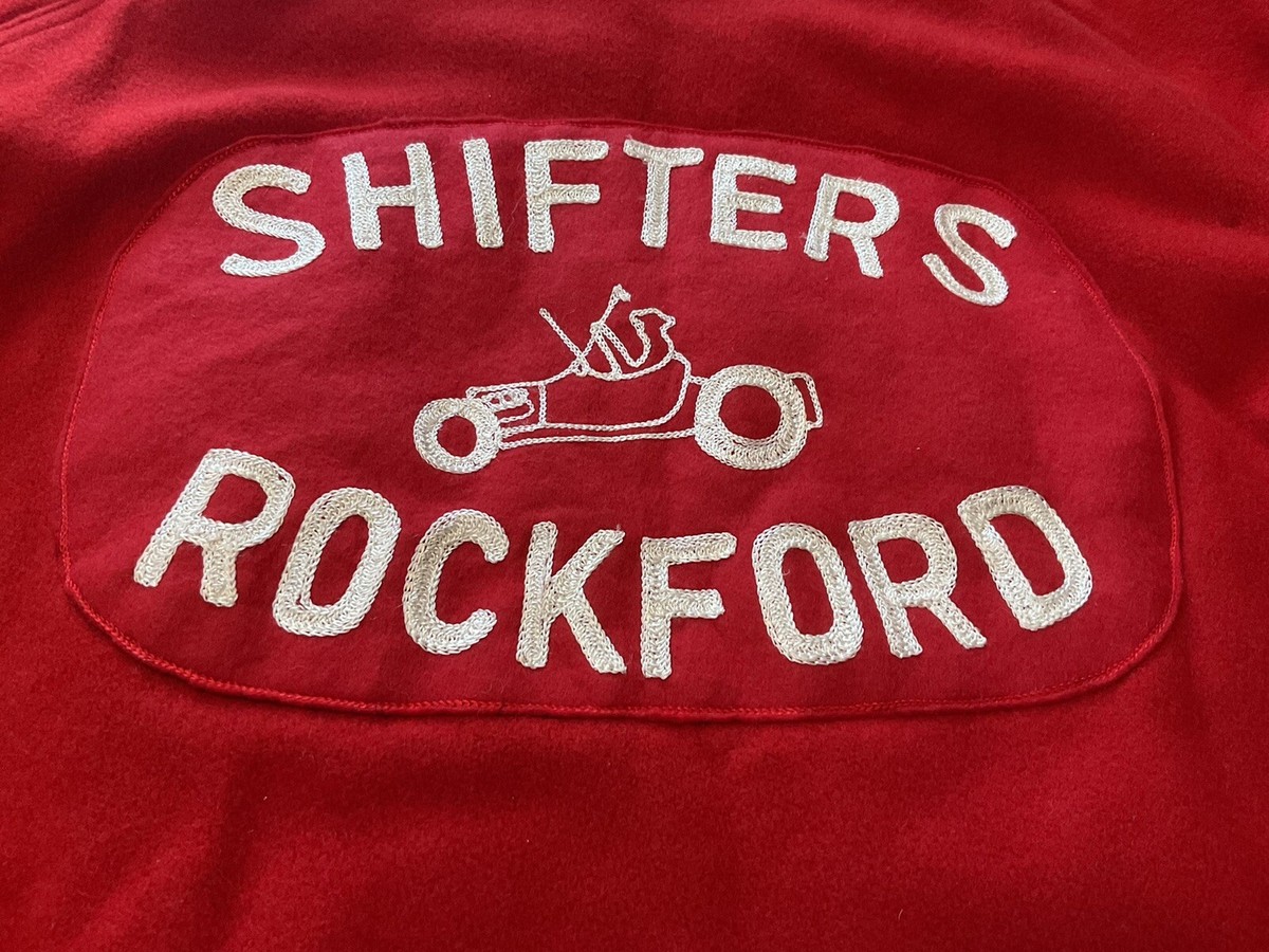 Vintage 1950s Car Club Hot Rod Jacket Chain Stitch Rockford Vintage 1950s Car Club Hot Rod Jacket Chain Stitch Rockford