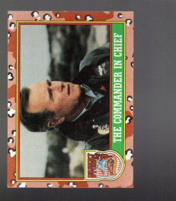 B5167- 1991 Topps Desert Storm Brown Logo RARE!! -You Pick- 15+ FREE US SHIP