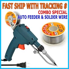 60W Solder Gun Kit Auto Soldering Feed Hand-Held Welding Iron Power Tool Kit US