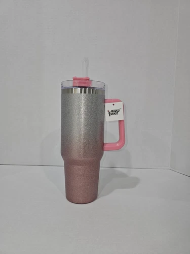 40 oz Tumbler Leakproof Insulated Reusable Cup with handle and Straw Lid