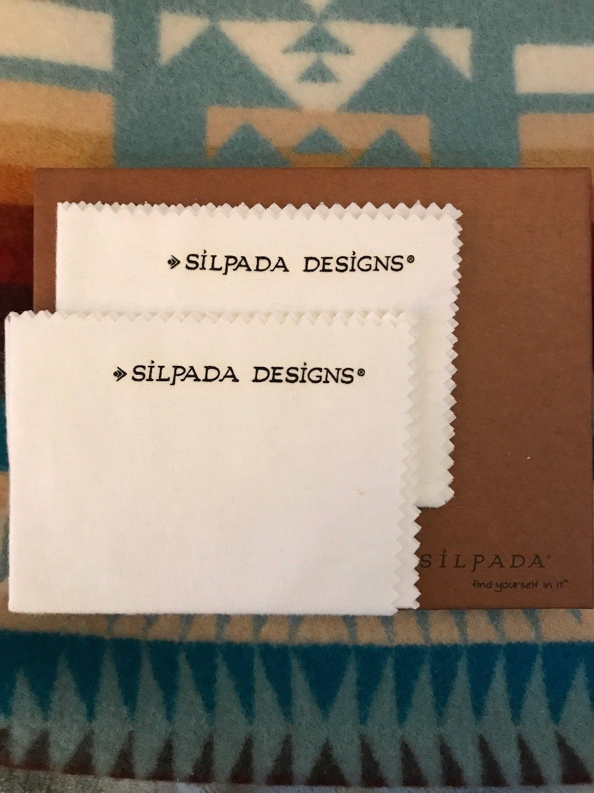 Silpada Designs 2 Polishing Cleaning Cloth NEW Sterling Silver Platinum