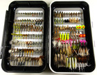 New ListingTrout Fly Assortment - 168 flies in a new waterproof fly box