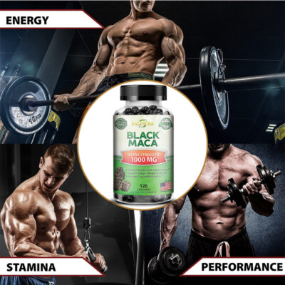 Black Maca Extract 4:1 Strong Natural male sexual health 1000mg 30
