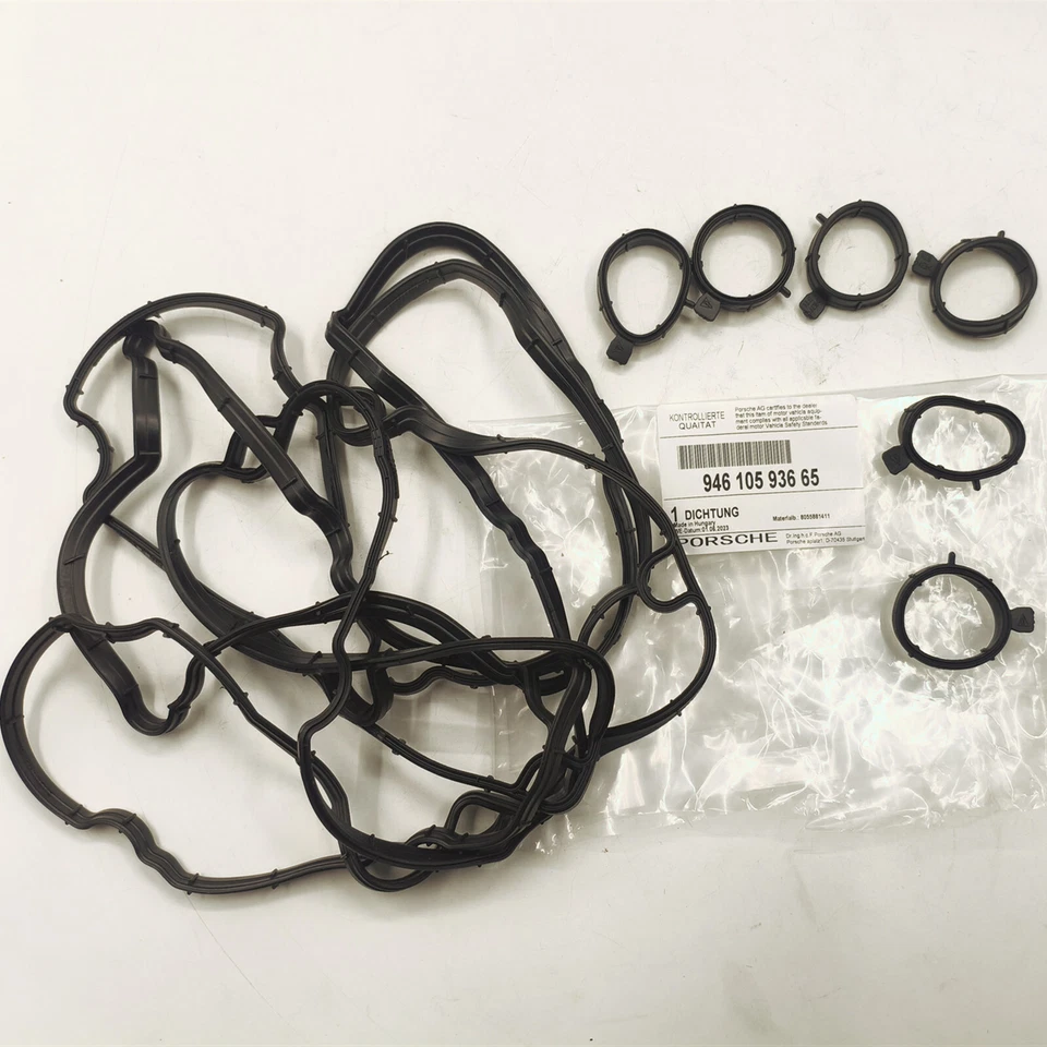 94610593665 For Porsche Cayenne Macan Panamera Valve Cover Gasket Set ELRING Foto 2 de 4