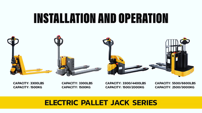 APOLLOLIFT Full Electric Pallet Jack 3300lb Walk Behind Pallet