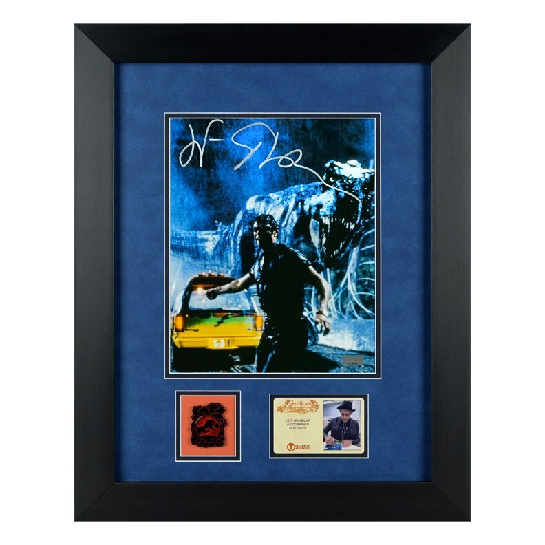 Jeff Goldblum Autographed Jurassic Park T-Rex Signed Framed Photo Display COA