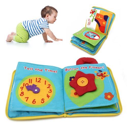 Learning Cloth Book for Babies Grabbing Motor Skills Developmental for Play Se - Picture 2 of 8