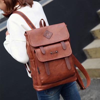 boys leather backpack