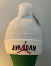 Nike/Michael Jordan-Cool Beanies - Red/wh/blk with White Pom Pom. NBA Lovers