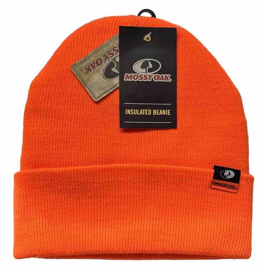 Mossy Oak Blaze Orange Insulated Hunting Beanie Hat, Acrylic | eBay
