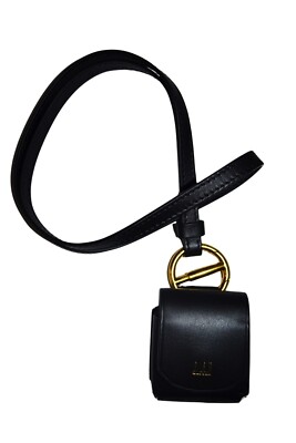 Dunhill Duke Airpod Halter Schwarz Herren Brandneu UVP 205£